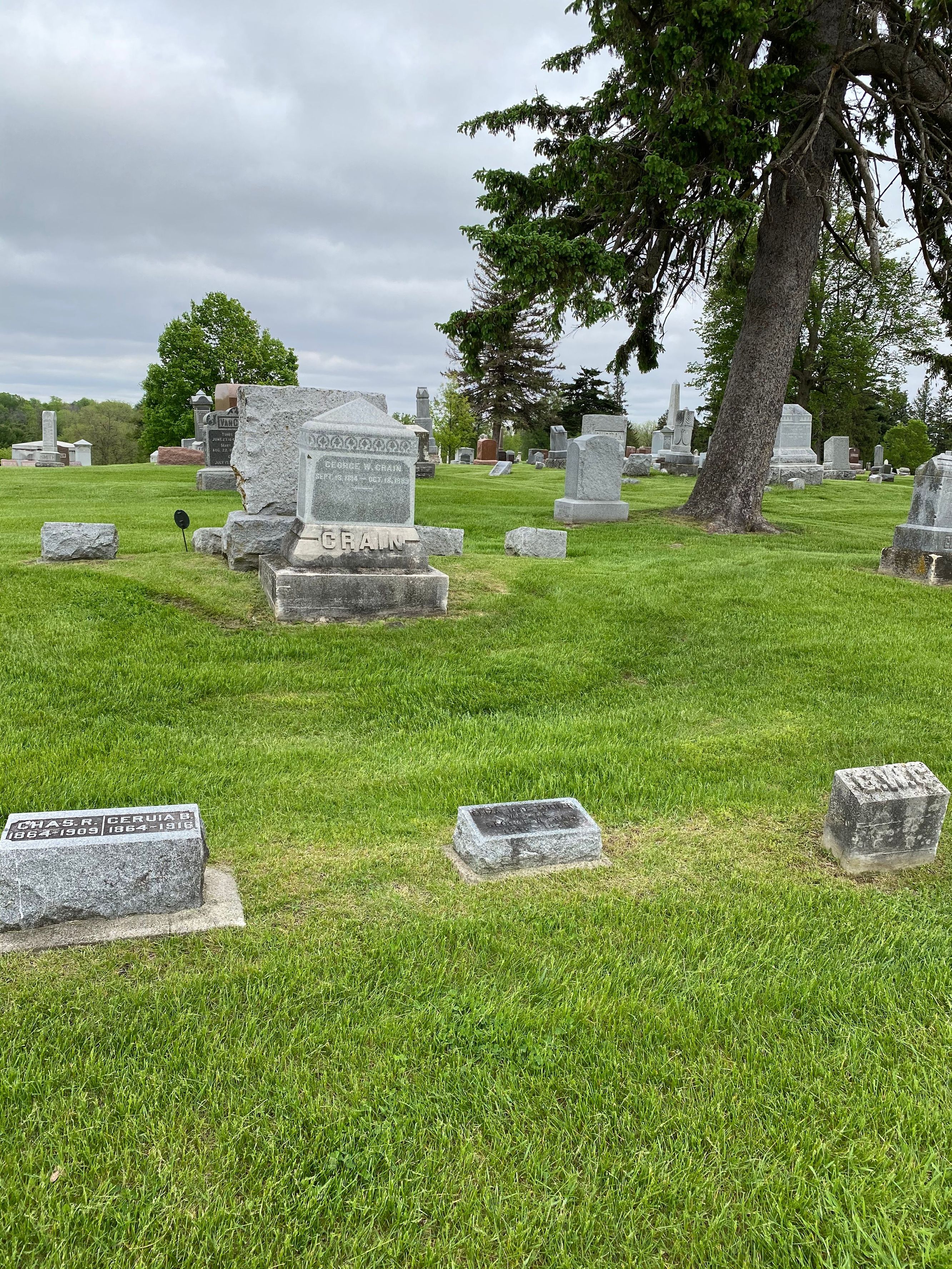 George Washington Crain headstone